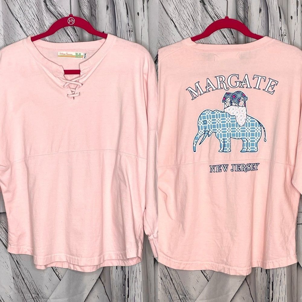 Vintage Havana Margate NJ  Long Sleeve Top Lucy the Elephant Youth Size XL